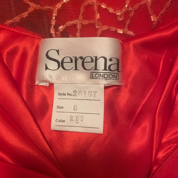 Serena Red Formal Dress - Picture 2 of 8